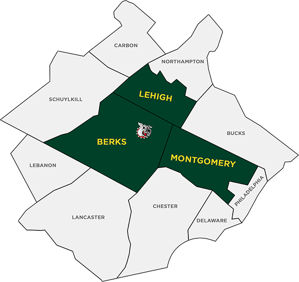 Berky's Transfer Service Area